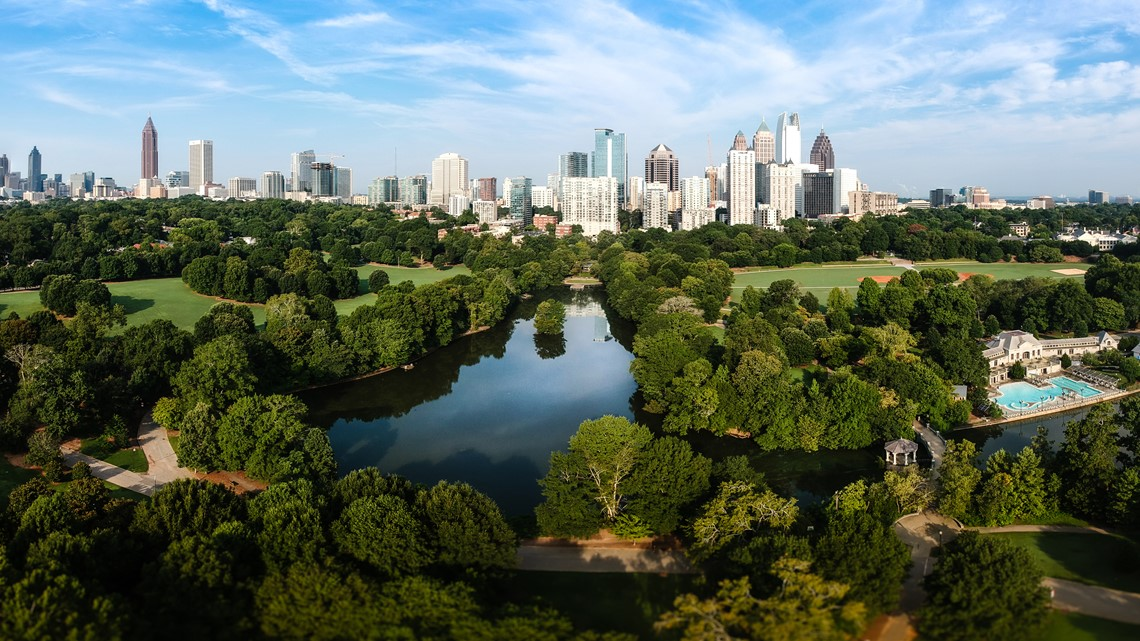 Atlanta Skyline from Piedmont Park